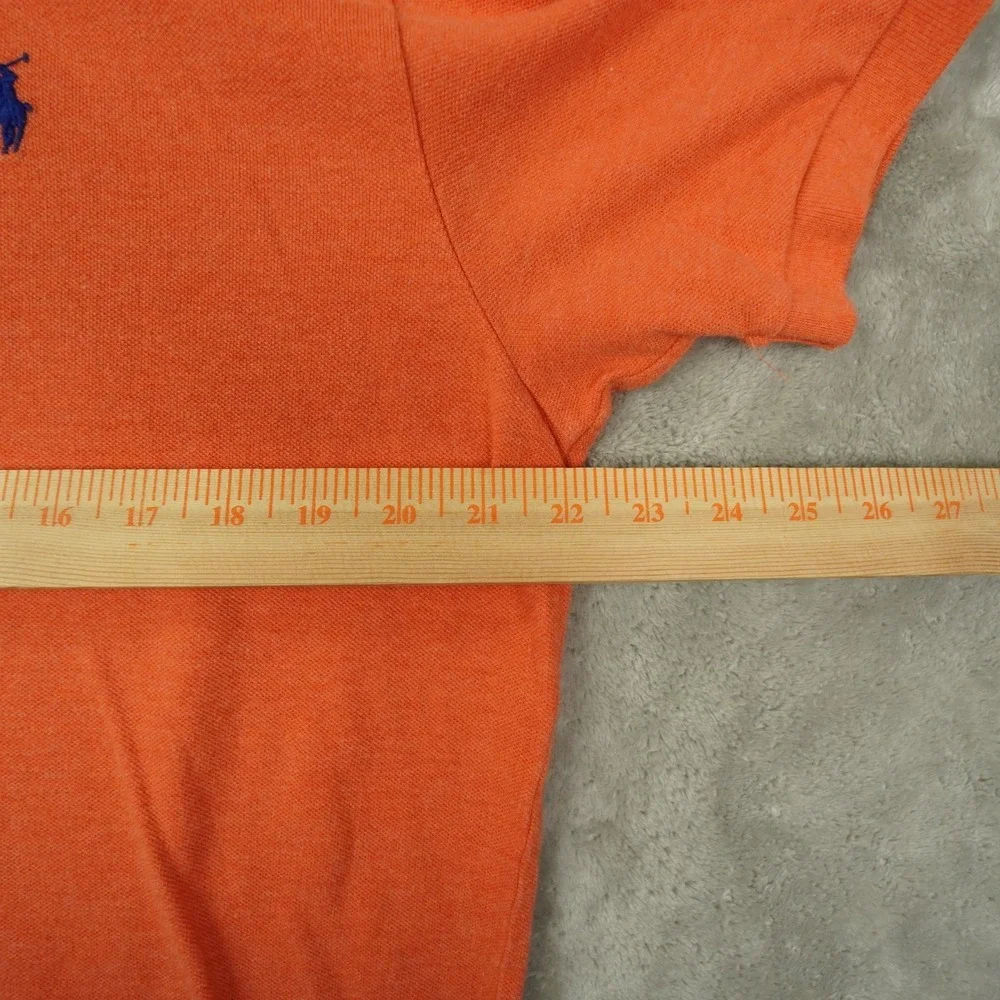 Polo Ralph Lauren Classic Fit Polo Shirt Men's Large Orange Preppy Retro